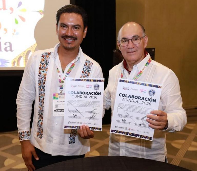 San Luis Capital firma alianza de promoción conjunta con la ciudad de Oaxaca, rumbo al Mundial 2026