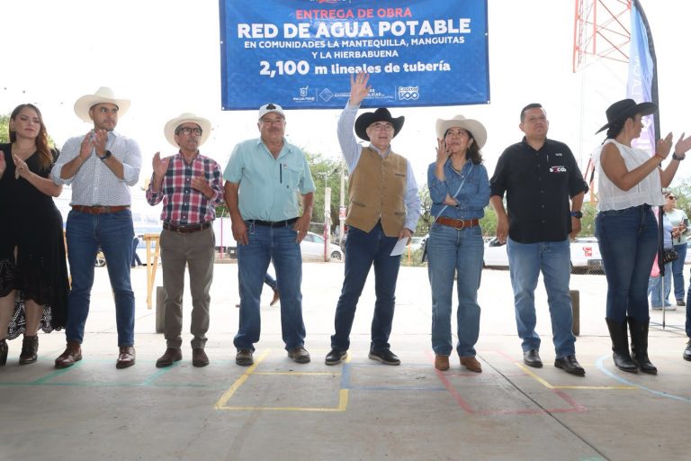 Alcalde Enrique Galindo pone en funcionamiento nueva obra hidráulica en Bocas