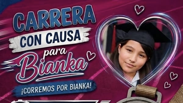 CONVOCAN A CARRERA CON CAUSA EN APOYO A BIANKA SCARLETT