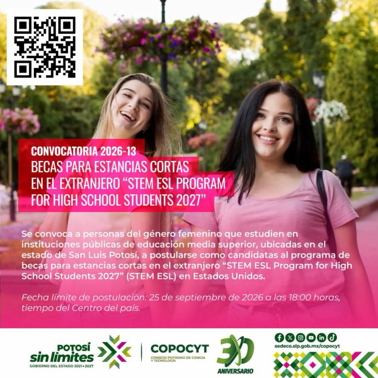 GOBIERNO DEL ESTADO OFRECE BECAS EN ESTADOS UNIDOS A JÓVENES POTOSINAS