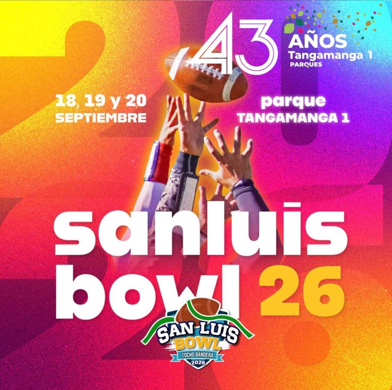 PARQUE TANGAMANGA I REUNIRÁ A MÁS DE 190 EQUIPOS EN EL SAN LUIS BOWL 2026
